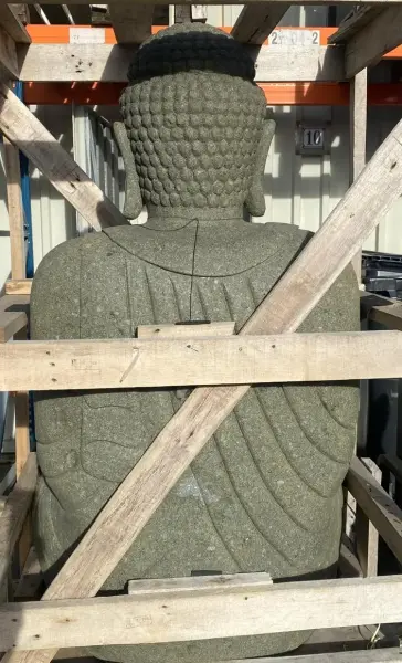Product image 6 of the product “Sitting buddha, Japanese, 150 cm height, natural stone ”